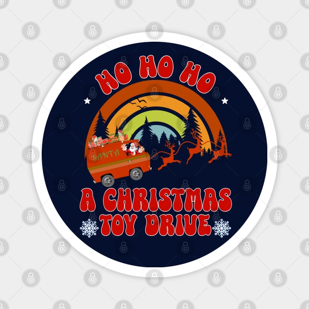 HO HO HO, A Christmas Toy Drive Magnet by Blended Designs